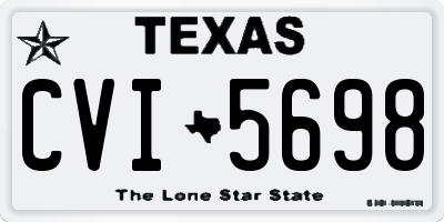 TX license plate CVI5698