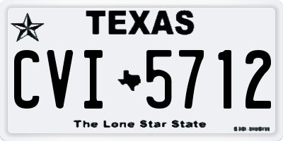 TX license plate CVI5712