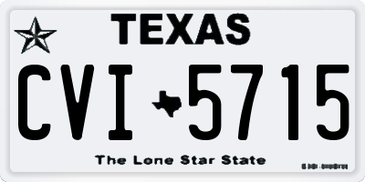 TX license plate CVI5715