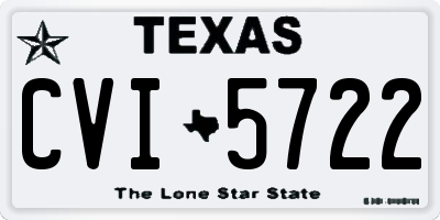 TX license plate CVI5722