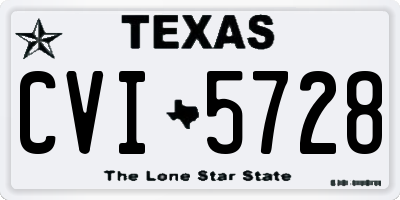 TX license plate CVI5728