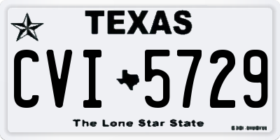 TX license plate CVI5729