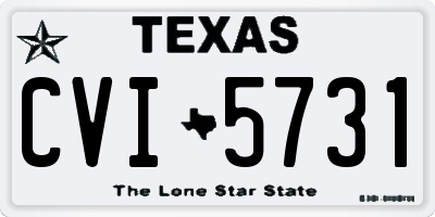 TX license plate CVI5731