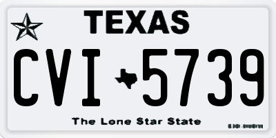 TX license plate CVI5739