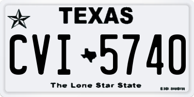 TX license plate CVI5740