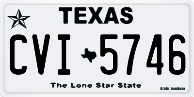 TX license plate CVI5746