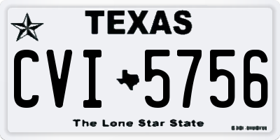 TX license plate CVI5756