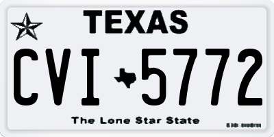 TX license plate CVI5772