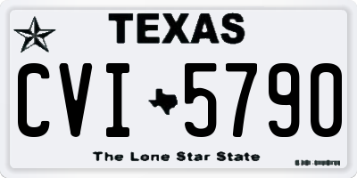 TX license plate CVI5790