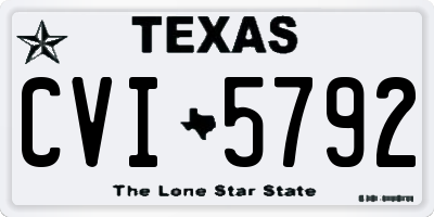 TX license plate CVI5792