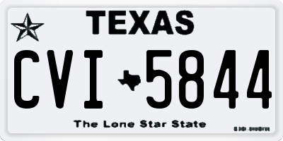 TX license plate CVI5844