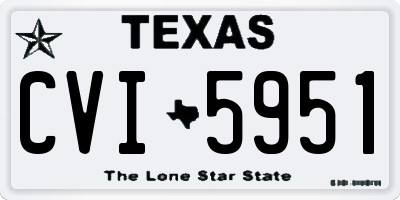 TX license plate CVI5951