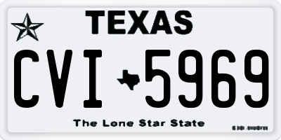 TX license plate CVI5969