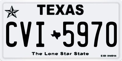 TX license plate CVI5970
