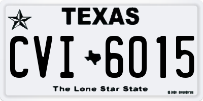 TX license plate CVI6015