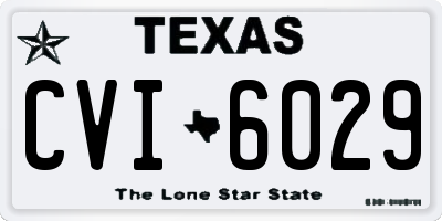 TX license plate CVI6029