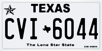 TX license plate CVI6044