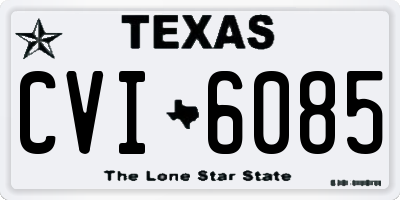TX license plate CVI6085