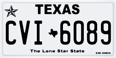 TX license plate CVI6089