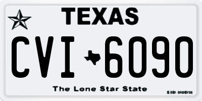 TX license plate CVI6090