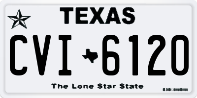 TX license plate CVI6120