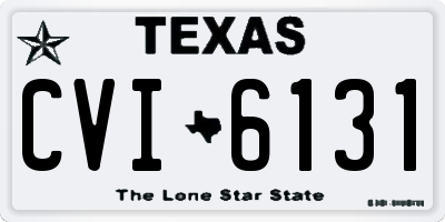 TX license plate CVI6131