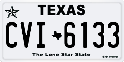 TX license plate CVI6133
