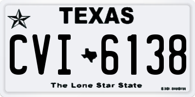 TX license plate CVI6138