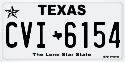 TX license plate CVI6154