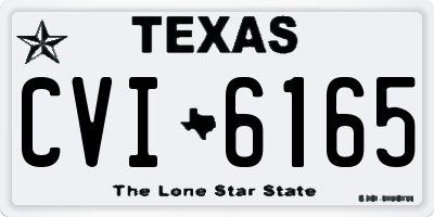 TX license plate CVI6165