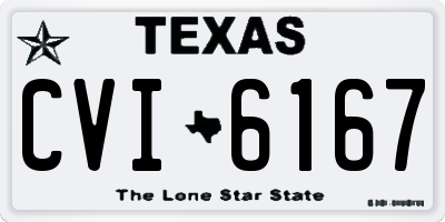 TX license plate CVI6167