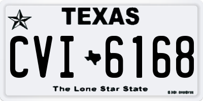 TX license plate CVI6168