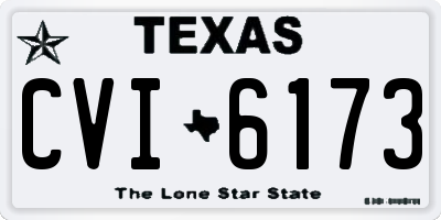 TX license plate CVI6173