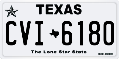 TX license plate CVI6180
