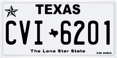 TX license plate CVI6201