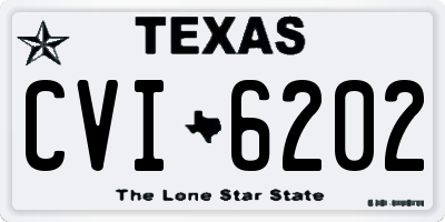 TX license plate CVI6202