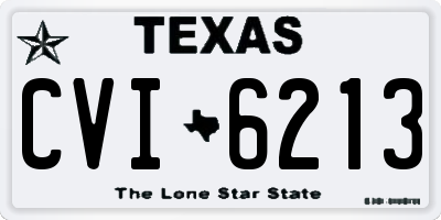 TX license plate CVI6213