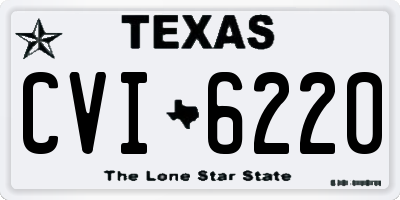 TX license plate CVI6220