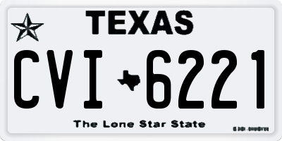 TX license plate CVI6221