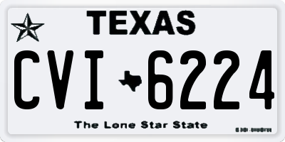 TX license plate CVI6224
