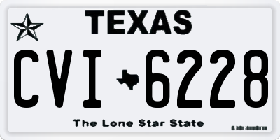 TX license plate CVI6228