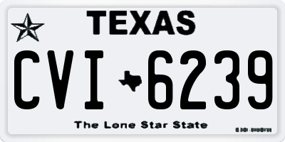 TX license plate CVI6239