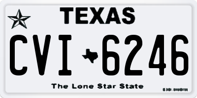TX license plate CVI6246