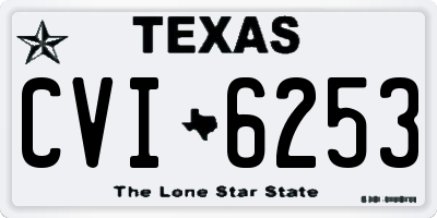 TX license plate CVI6253