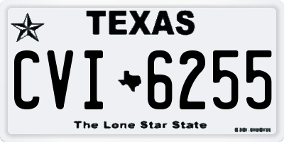 TX license plate CVI6255
