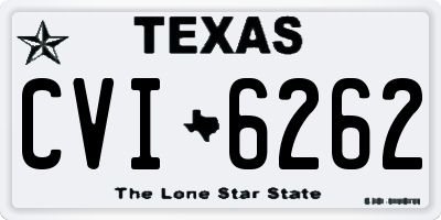 TX license plate CVI6262