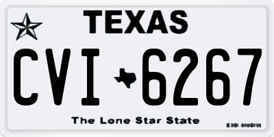TX license plate CVI6267