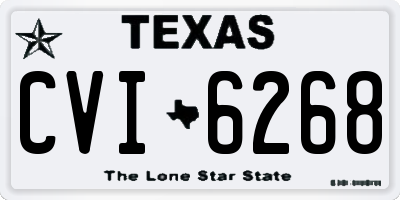 TX license plate CVI6268