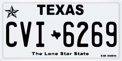 TX license plate CVI6269