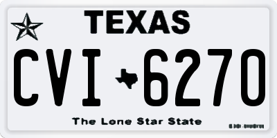 TX license plate CVI6270